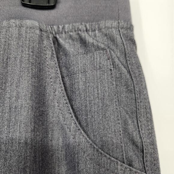 Figs Petite High Waisted Yola Skinny Scrub in Graphite & Teal  Pants Women's MP - Picture 7 of 11